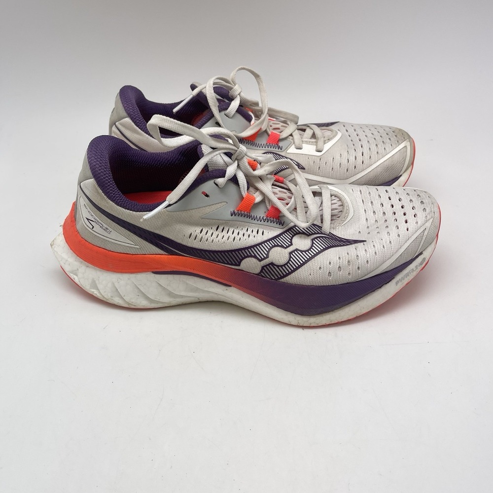 Saucony Sneakers Womens 8.5 Endorphin Speed 4 S10940-129 White Running Gym Shoes